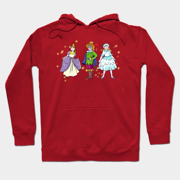 Cartoon children in carnival costumes Hoodie by sonaart